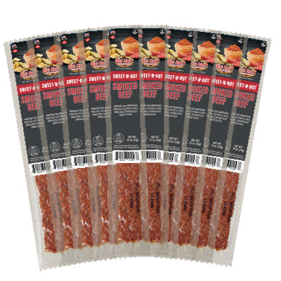 Sweet and Hot Beef Flats - 10 Pak
