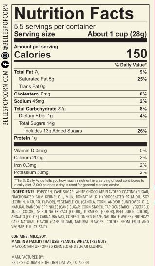 Nutritional Facts