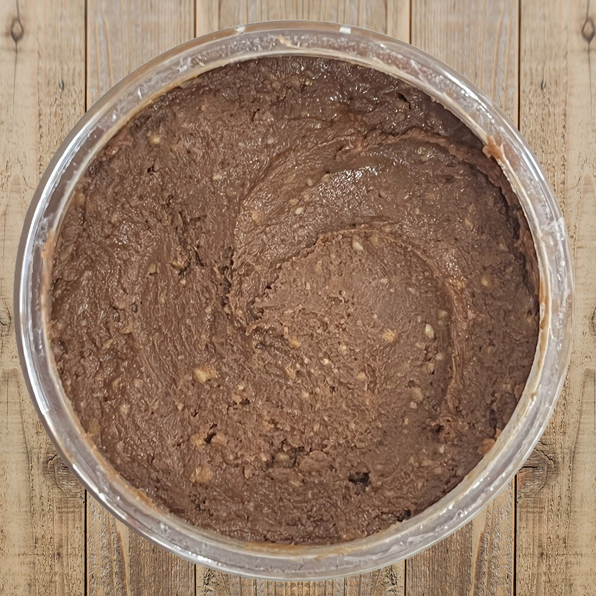 Chocolate Peanut Butter top view of open container