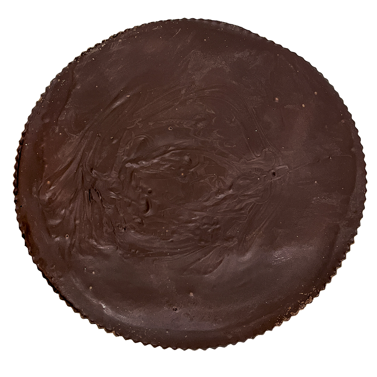 Top view of giant peanut butter cup